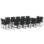 Gartensitzgruppe, 15-teilig, in Schwarz aus Textilene. von , Gartensets - Ref: Foro24-3295126, Preis: 699,57 €, Rabatt: %