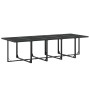 Juego de comedor de jardín 15 piezas textileno negro by , Garden sets - Ref: Foro24-3295126, Price: 709,06 €, Discount: %