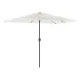 Sombrilla de jardín con poste de acero blanca 300x200x250 cm by , Umbrellas - Ref: Foro24-4005096, Price: 104,71 €, Discount: %