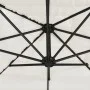 Sombrilla de jardín con poste de acero blanca 300x200x250 cm by , Umbrellas - Ref: Foro24-4005096, Price: 104,71 €, Discount: %