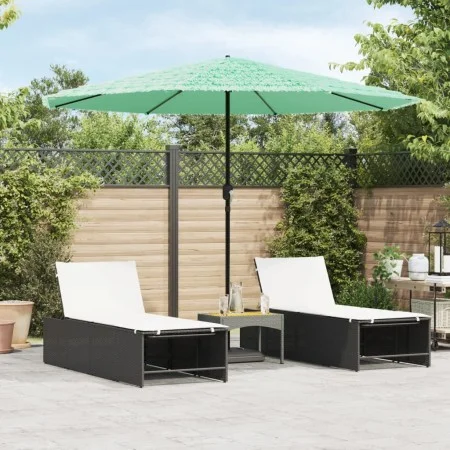 Sombrilla de jardín con poste de acero verde 324x324x247 cm de , Sombrillas - Ref: Foro24-4005111, Precio: 111,38 €, Descuent...