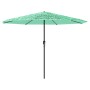 Sombrilla de jardín con poste de acero verde 324x324x247 cm von , Sonnenschirme - Ref: Foro24-4005111, Preis: 99,51 €, Rabatt: %