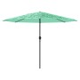 Sombrilla de jardín con poste de acero verde 324x324x247 cm von , Sonnenschirme - Ref: Foro24-4005111, Preis: 99,51 €, Rabatt: %