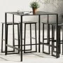 Mesa alta de bar acero recubrimiento polvo negro 100x100x110 cm by , Garden tables - Ref: Foro24-4009269, Price: 170,04 €, Di...
