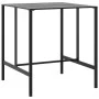 Mesa alta de bar acero recubrimiento polvo negro 100x100x110 cm by , Garden tables - Ref: Foro24-4009269, Price: 170,04 €, Di...