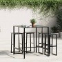 Mesa alta de bar acero recubrimiento polvo negro 100x100x110 cm by , Garden tables - Ref: Foro24-4009269, Price: 192,72 €, Di...