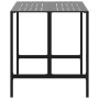 Mesa alta de bar acero recubrimiento polvo negro 100x100x110 cm by , Garden tables - Ref: Foro24-4009269, Price: 192,72 €, Di...