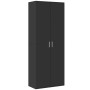 Aparador alto madera de ingeniería negro 70x35x180 cm by , Lockers and storage cabinets - Ref: Foro24-3276659, Price: 181,31 ...