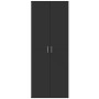 Aparador alto madera de ingeniería negro 70x35x180 cm by , Lockers and storage cabinets - Ref: Foro24-3276659, Price: 181,31 ...