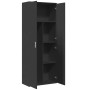 Aparador alto madera de ingeniería negro 70x35x180 cm by , Lockers and storage cabinets - Ref: Foro24-3276659, Price: 181,31 ...
