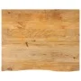 Tablero de mesa borde natural madera maciza mango 90x80x3,8 cm by , Table tops - Ref: Foro24-370507, Price: 116,74 €, Discoun...