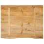 Tablero de mesa borde natural madera maciza mango 90x80x3,8 cm by , Table tops - Ref: Foro24-370507, Price: 116,74 €, Discoun...