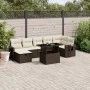Set sofás de jardín 8 piezas y cojines ratán sintético marrón by , Garden sets - Ref: Foro24-3274993, Price: 561,68 €, Discou...