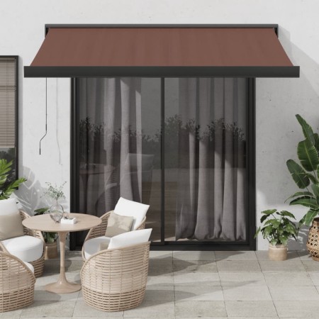 Manuelle ausziehbare Markise in Braun, 300x250 cm. von , Markisen - Ref: Foro24-3215723, Preis: 414,55 €, Rabatt: %