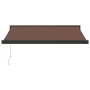Toldo retráctil manual marrón 300x250 cm de , Toldos - Ref: Foro24-3215723, Precio: 463,58 €, Descuento: %