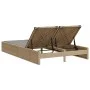 Doppel-Liegestuhl mit beigen Kunststoff-Rattan-Kissen. von , Liegen - Ref: Foro24-368631, Preis: 259,35 €, Rabatt: %