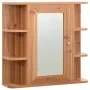 Bathroom cabinet with mirror oak color 66x17x63 cm MDF by vidaXL, bathroom vanities - Ref: Foro24-323603, Price: 124,82 €, Di...
