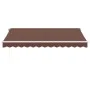 Toldo retráctil manual con luz LED marrón 350x250 cm de , Toldos - Ref: Foro24-3215377, Precio: 272,81 €, Descuento: %