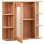 Bathroom cabinet with mirror oak color 66x17x63 cm MDF by vidaXL, bathroom vanities - Ref: Foro24-323603, Price: 124,82 €, Di...