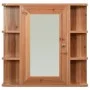 Bathroom cabinet with mirror oak color 66x17x63 cm MDF by vidaXL, bathroom vanities - Ref: Foro24-323603, Price: 124,82 €, Di...