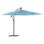 Gartenschirm mit blauem Stahlmast 246x246x230 cm von , Sonnenschirme - Ref: Foro24-4005075, Preis: 158,47 €, Rabatt: %