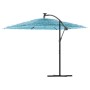 Gartenschirm mit blauem Stahlmast 246x246x230 cm von , Sonnenschirme - Ref: Foro24-4005075, Preis: 158,47 €, Rabatt: %