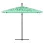 Gartenschirm mit grünem Stahlmast 269x269x235 cm. von , Sonnenschirme - Ref: Foro24-4005080, Preis: 125,39 €, Rabatt: %