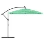 Sombrilla de jardín con poste de acero verde 269x269x235 cm de , Sombrillas - Ref: Foro24-4005080, Precio: 130,70 €, Descuent...