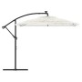 Sombrilla de jardín con poste de acero blanca 246x246x230 cm by , Umbrellas - Ref: Foro24-4005077, Price: 138,64 €, Discount: %