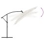 Sombrilla de jardín con poste de acero blanca 246x246x230 cm by , Umbrellas - Ref: Foro24-4005077, Price: 138,64 €, Discount: %