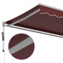 Automatische ausfahrbare Markise in Bordeauxrot, 450x300 cm. von , Markisen - Ref: Foro24-3310190, Preis: 426,48 €, Rabatt: %