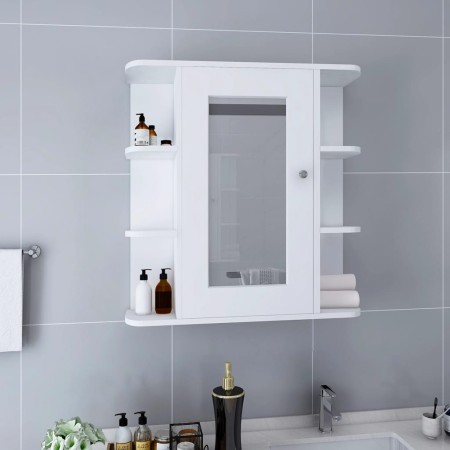 Armario de baño con espejo blanco 66x17x63 cm MDF de vidaXL, Tocadores de baño - Ref: Foro24-323601, Precio: 77,19 €, Descuen...