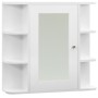 Badezimmerschrank mit weißem Spiegel 66x17x63 cm MDF von vidaXL, Badezimmerwaschtische - Ref: Foro24-323601, Preis: 77,19 €, ...