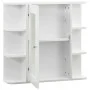 Bathroom cabinet with white mirror 66x17x63 cm MDF by vidaXL, bathroom vanities - Ref: Foro24-323601, Price: 76,44 €, Discoun...