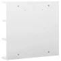 Badezimmerschrank mit weißem Spiegel 66x17x63 cm MDF von vidaXL, Badezimmerwaschtische - Ref: Foro24-323601, Preis: 76,44 €, ...