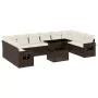 Set de sofás de jardín 11 pzas cojines ratán sintético marrón de , Conjuntos de jardín - Ref: Foro24-3268153, Precio: 763,95 ...