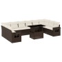 Set de sofás de jardín 11 pzas cojines ratán sintético marrón by , Garden sets - Ref: Foro24-3268153, Price: 776,11 €, Discou...