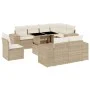 Set de sofás de jardín 9 pzas con cojines ratán sintético beige by , Garden sets - Ref: Foro24-3269298, Price: 722,27 €, Disc...