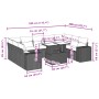 Gartensofa-Set mit 10-teiligen beigen Kissen aus synthetischem Rattan. von , Gartensets - Ref: Foro24-3269368, Preis: 702,73 ...