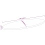 Ovaler Massivholz-Tischplatte aus Mangoholz 110x40x2,5 cm von , Tischplatten - Ref: Foro24-370821, Preis: 49,74 €, Rabatt: %