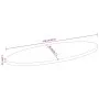 Tablero de mesa ovalado madera maciza de mango 110x40x2,5 cm de , Tableros para mesas - Ref: Foro24-370821, Precio: 48,93 €, ...