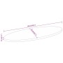 Tablero de mesa ovalado madera maciza de mango 140x50x3,8 cm by , Table tops - Ref: Foro24-370835, Price: 92,11 €, Discount: %