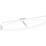 Tablero de mesa ovalado madera maciza de mango 140x50x3,8 cm de , Tableros para mesas - Ref: Foro24-370835, Precio: 90,62 €, ...