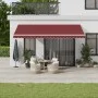 Toldo retráctil automático con luces LED burdeos 500x300 cm by , Awnings - Ref: Foro24-3214979, Price: 666,02 €, Discount: %