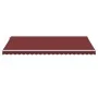 Toldo retráctil automático con luces LED burdeos 500x300 cm by , Awnings - Ref: Foro24-3214979, Price: 666,02 €, Discount: %