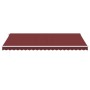 Toldo retráctil automático con luces LED burdeos 500x300 cm by , Awnings - Ref: Foro24-3214979, Price: 727,89 €, Discount: %