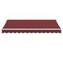 Toldo retráctil manual con luces LED burdeos 350x250 cm by , Awnings - Ref: Foro24-3214972, Price: 272,81 €, Discount: %