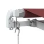 Toldo retráctil manual con luces LED burdeos 350x250 cm by , Awnings - Ref: Foro24-3214972, Price: 272,81 €, Discount: %