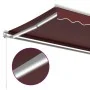 Toldo retráctil manual con luces LED burdeos 350x250 cm by , Awnings - Ref: Foro24-3214972, Price: 272,81 €, Discount: %