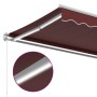 Toldo retráctil manual con luces LED burdeos 350x250 cm de , Toldos - Ref: Foro24-3214972, Precio: 272,60 €, Descuento: %